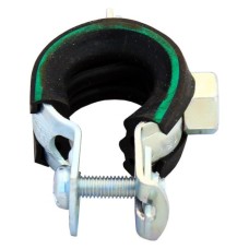 Хомут сантехнический крепежный трубный стальной оцинкованный с резиновой прокладкой Optimal Junior Mupro 18 мм