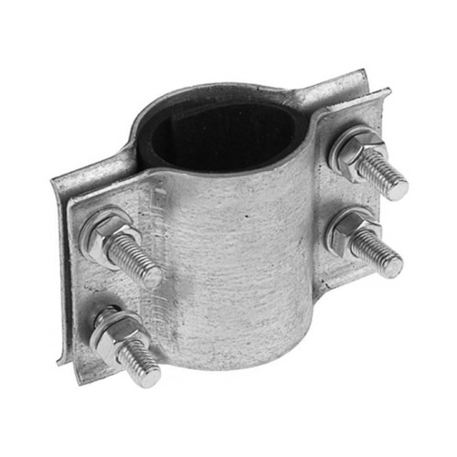 Хомут двухсторонний трубный стальной оцинкованный ККАЗ 44х32 мм