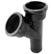 Тройник чугунный канализационный косой Ду 150-150 45гр б/н ГОСТ 6942-98
