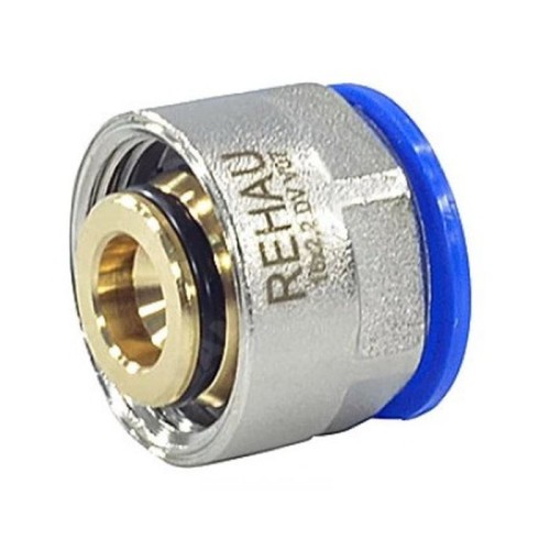 Евроконус латунный Дн 16-2,2-3/4" для PE-X труб обжим накидная гайка RAUTITAN flex Rehau в Ростове-на-Дону