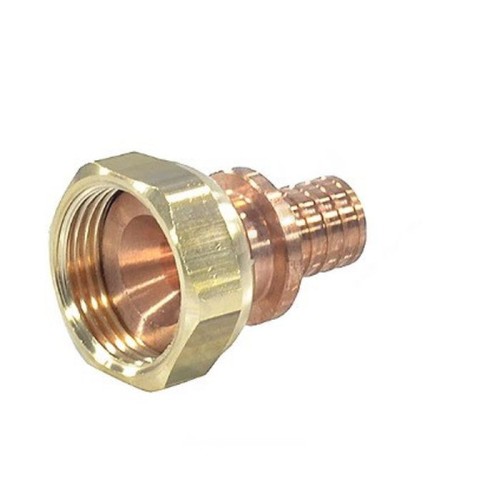 Соединитель латунный Дн 16-1/2" для PE-X труб под конус с накидной гайкой GX179 Giacomini GX179Y043 в Ростове-на-Дону