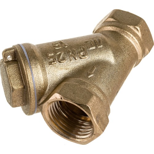 Фильтр сетчатый Y-образный латунный Ду-40 (1 1/2") Ру-25 ВР (ВН) (Т<130°С) Ридан FVR-R в Ростове-на-Дону