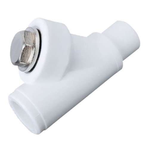 Фильтр PP-R сетчатый белый Дн 32 45гр внутренняя-наружная пайка VALFEX в Ростове-на-Дону