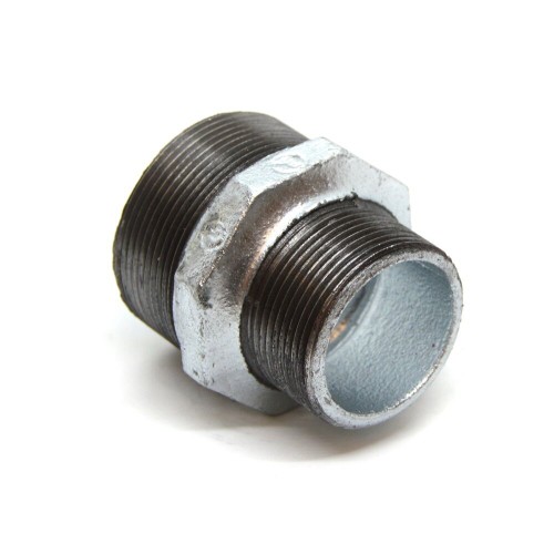 Ниппель чугунный переходной оцинкованный НР Fittex PLUS 32 мм 1 1/2" ГОСТ 8958-75
