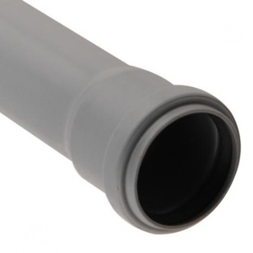 Патрубок канализационный PP-H компенсационный серый Дн 50 б/нап в/к VALFEX в Ростове-на-Дону