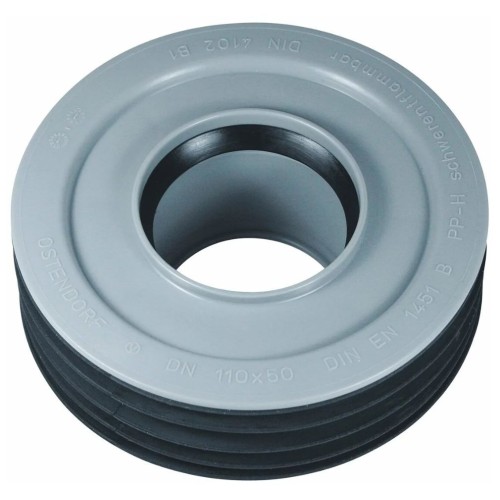 Переход канализационный PP-H внутренний серый Дн 110-75 б/нап для установки в раструб Ostendorf HT HTRI в Ростове-на-Дону