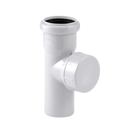 Ревизия канализационная PP-M с крышкой белая Дн 110 бесшумный б/нап в/к RTP (РосТурПласт) в Ростове-на-Дону