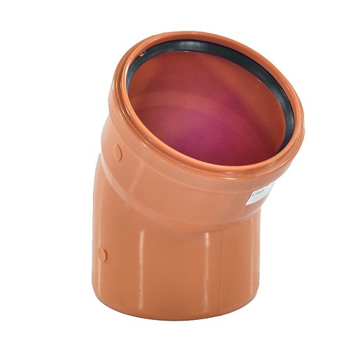 Отвод канализационный PP-B коричневый Дн 160 30гр б/нап в/к VALFEX в Ростове-на-Дону