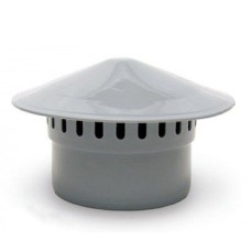 Зонт канализационный PP-H вентиляционный серый Дн 110 б/нап VALFEX