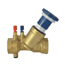 Клапан балансировочный латунный ручной с внутренней резьбой 2,5 МПа OR 20 мм