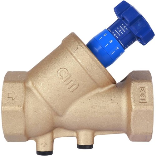 Клапан балансировочный латунный ручной с внутренней резьбой 2,5 МПа BL.220 MVI 25 мм в Ростове-на-Дону