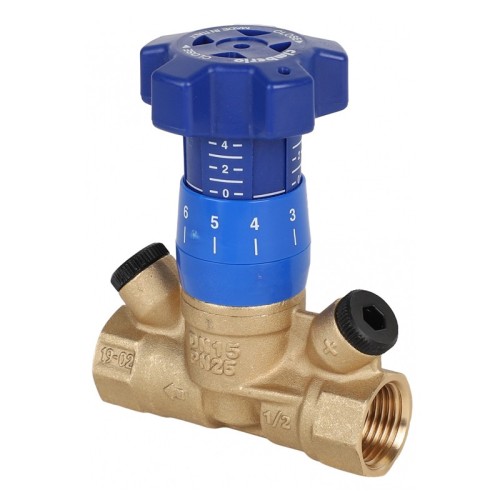 Клапан балансировочный латунный ручной с внутренней резьбой 2,5 МПа CIM 787R Cimberio 32 мм в Ростове-на-Дону