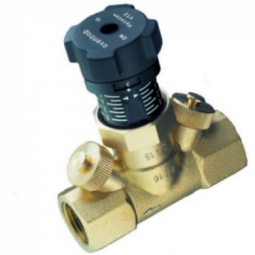 Клапан балансировочный латунный ручной с внутренней резьбой 1,6 МПа Hycocon VTZ Oventrop 25 мм в Ростове-на-Дону