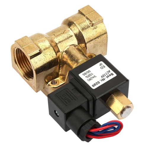 Клапан электромагнитный латунный закрытый обратного действия с внутренней резьбой 1,6 МПа 10х52 мм 3/8" в Ростове-на-Дону