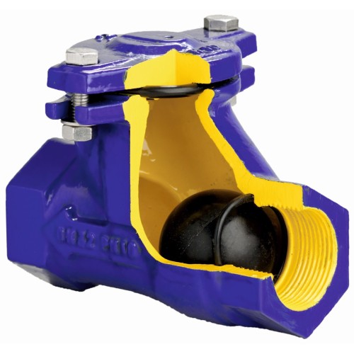 Клапан обратный чугунный Y-тип с внутренней резьбой NBR 1,6 МПа D-022S ABRA 40х145 мм в Ростове-на-Дону