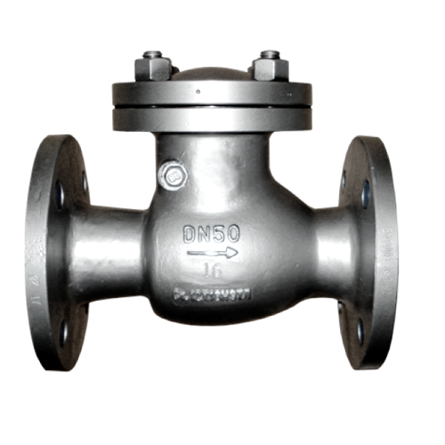 Клапан обратный стальной поворотный фланцевый 1,6 МПа 19с76нж 80х310 мм в Ростове-на-Дону