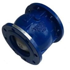 Клапан обратный чугунный Y-тип фланцевый 1,6 МПа NVD 402R Ридан 50х100 мм