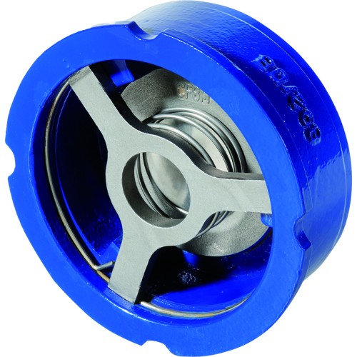 Клапан обратный чугунный осевой пружинный межфланцевый 1,6 МПа NVD-802R Ридан 40 мм в Ростове-на-Дону