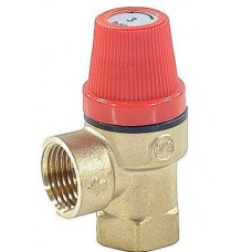 Клапан предохранительный латунный пружинный с внутренней резьбой для отопления 1,0 МПа SVS-0010 STOUT 25 мм 3/4"