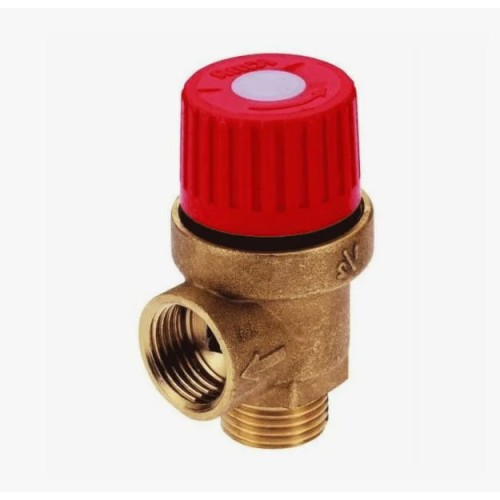 Клапан предохранительный латунный пружинный с внутренней резьбой Prescor Flamco 20 мм 3/4" в Ростове-на-Дону