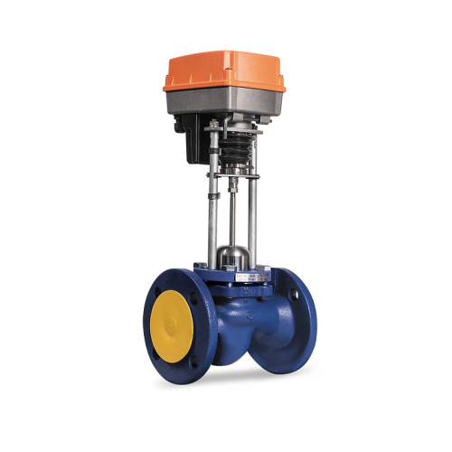 Клапан запорно-регулирующий чугуный односедельный с электроприводом фланцевый 1,6 МПа TRV Теплосила 15х130 мм в Ростове-на-Дону