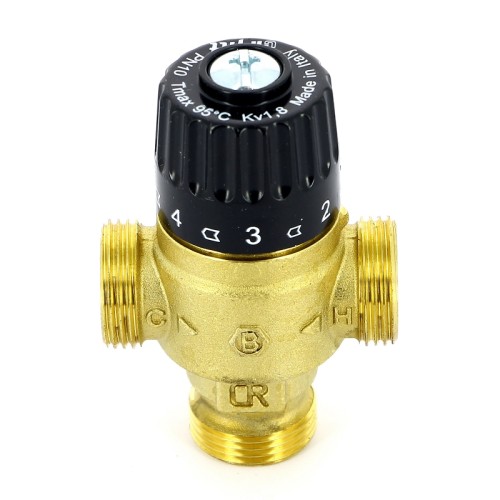 Клапан смесительный бронзовый термостатический с защитой с наружной резьбой 2,0 МПа Brawa-Mix Oventrop 20 мм 1" в Ростове-на-Дону