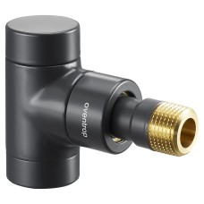 Клапан термостатический угловой Ду-15 (1/2") Ру-10 ВР-НР (ВН-НАР) черный серия E Oventrop