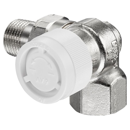 Клапан термостатический трехосевой правый Ду-15 (1/2") Ру-10 ВР-НР (ВН-НАР) серия AV9 Oventrop в Ростове-на-Дону