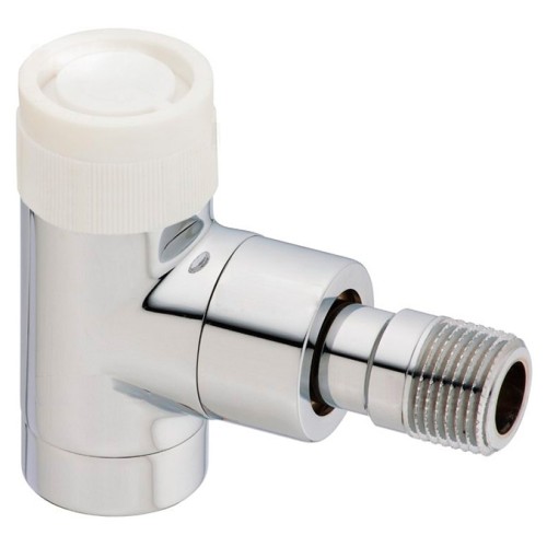 Клапан термостатический угловой Ду-15 (1/2") Ру-10 ВР-НР (ВН-НАР) хром серия E Oventrop в Ростове-на-Дону