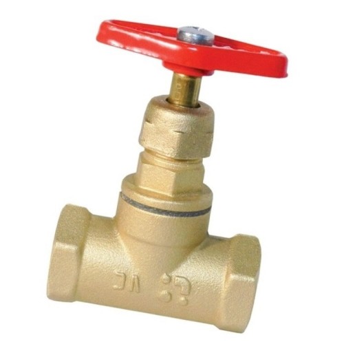 Клапан запорный латунный с внутренней резьбой 1,6 МПа 15б1п Цветлит 25х70,5 мм ТУ 206-3973235-01-93 в Ростове-на-Дону