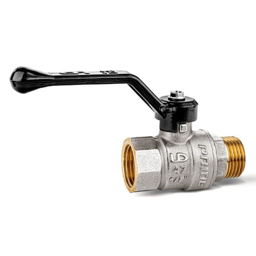 Кран запорный латунный со спускником стандартнопроходной с ручкой-рычагом ВР (ВН) Ру 40 LD Pride LD 15 мм 1/2" в Ростове-на-Дону