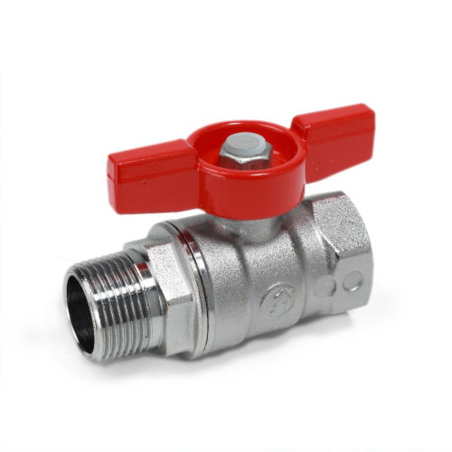 Кран запорный латунный стандартнопроходной с ручкой-бабочкой ВР-НР Ру 42 R254D Giacomini 15х64 мм 1/2" в Ростове-на-Дону