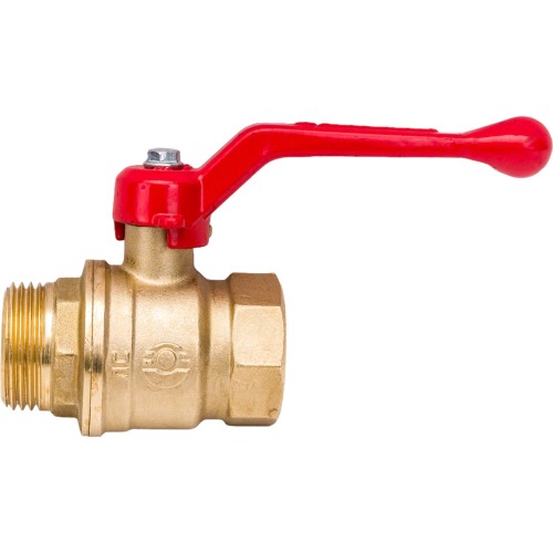 Кран запорный латунный полнопроходной с ручкой-рычагом ВР-НР Ру 40 А31, 11б27п1 БАЗ 15х58 мм 1/2" в Ростове-на-Дону