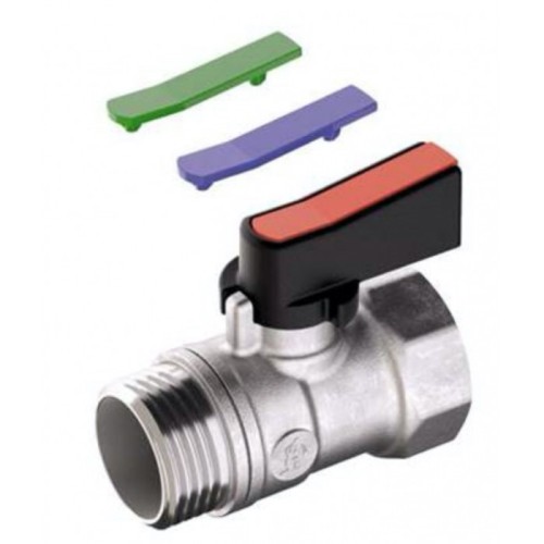 Кран запорный латунный полнопроходной с ручкой-флажком ВР-НР Ру 16 R694 Giacomini 15х46 мм 1/2" в Ростове-на-Дону