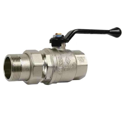 Кран запорный латунный стандартнопроходной с ручкой-рычагом ВР (ВН) Ру 40 Bugatti 600 Bugatti 15 мм 1/2" в Ростове-на-Дону