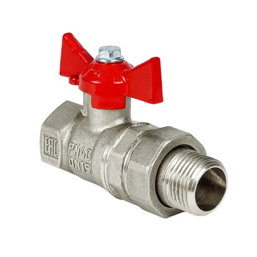 Кран запорный латунный стандартнопроходной с ручкой-бабочкой ВР-НР Ру 30 Vienna 119 Itap 15 мм 1/2" в Ростове-на-Дону