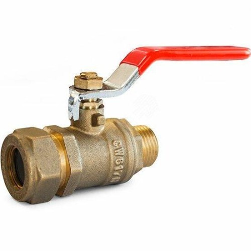 Кран запорный латунный стандартнопроходной с ручкой-рычагом ВР-НР Ру 16 ПРАКТИК 121 ГАЛЛОП 20 мм 3/4" в Ростове-на-Дону