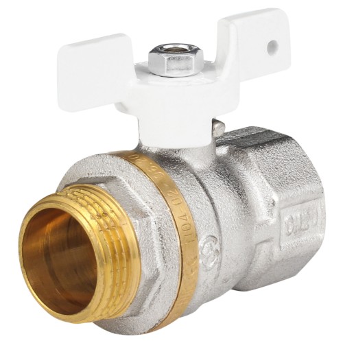 Кран запорный латунный стандартнопроходной с ручкой-бабочкой ВР (ВН) Ру 40 Aquasfera Standard 1133 Aquasfera 15 мм 1/2" в Ростове-на-Дону