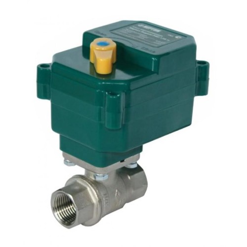 Кран шаровый латунный с электроприводом полнопроходной ВР (ВН) Ру 40 Neptun Bugatti 15 мм 1/2" в Ростове-на-Дону