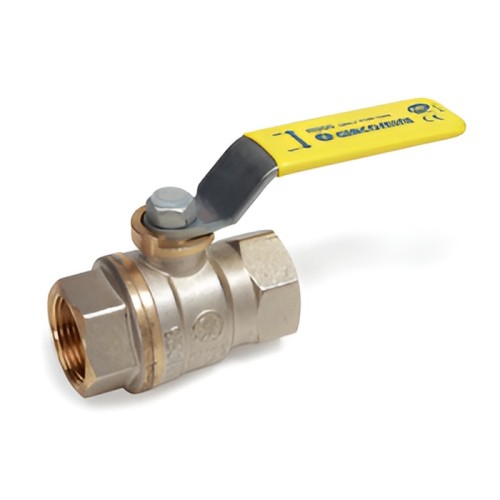 Кран запорный латунный полнопроходной с ручкой-рычагом ВР (ВН) Ру 5 R950 Giacomini 20 мм 3/4" в Ростове-на-Дону