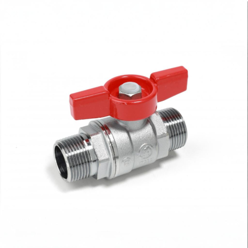 Кран запорный латунный стандартнопроходной с ручкой-бабочкой НР Ру 42 R253D Giacomini 15х66 мм 1/2" в Ростове-на-Дону