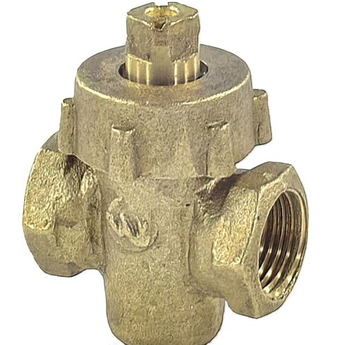 Кран латунный пробко-сальниковый стандартнопроходной ВР (ВН) Ру 10 11б6бк ККАЗ 15х55 мм 1/2" в Ростове-на-Дону