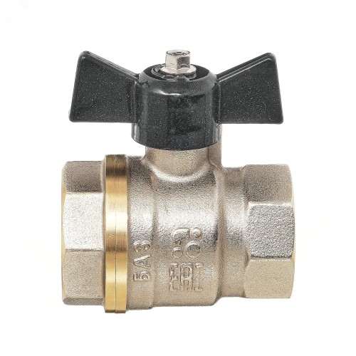 Кран запорный латунный угловой стандартнопроходной с ручкой-бабочкой ВР (ВН) Ру 40 Pride LD 15 мм 1/2" в Ростове-на-Дону