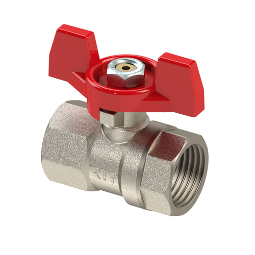 Кран запорный латунный полнопроходной с ручкой-бабочкой ВР (ВН) Ру 42 R951 Giacomini 8 мм 1/4" в Ростове-на-Дону