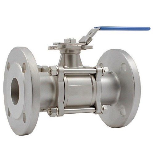 Кран запорный нержавеющий фланцевый полнопроходной ручка-рычаг Ру 40 AISI 316 Rushwork 7528 Rushwork 15х115 мм в Ростове-на-Дону