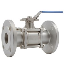 Кран шаровый нержавеющий фланцевый полнопроходной Ру 64 AISI 316 NK-BF NK 15х130 мм