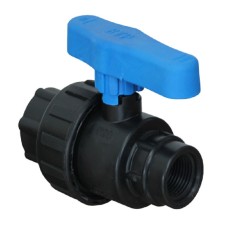 Компрессионный кран ПНД Ду-20 (1"-3/4") ВР (ВН) Ру-16 VALFEX