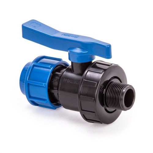 Компрессионный кран ПНД Дн 20-1/2" Ру-10 НР (НАР) RTP (РосТурПласт) в Ростове-на-Дону