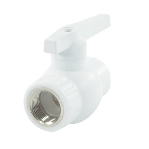 Кран полипропиленовый PP-R запорный прямой стандартнопроходной ВР (ВН) ручка-рычаг Ру 25 RTP (РосТурПласт) 25 мм 3/4" ГОСТ 32415-2013 в Ростове-на-Дону