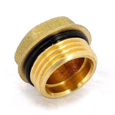 Переход латунный с герметичной прокладкой ВР-НР Giacomini 10 мм 3/8"